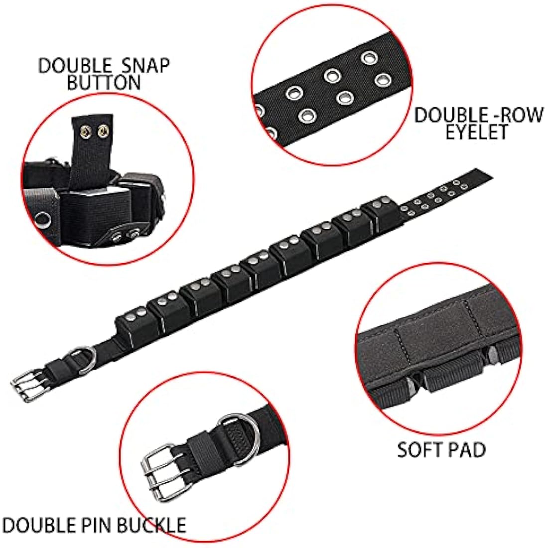 Walktime Tactical Weighted Dog Collar | Muscle Building Training Gear