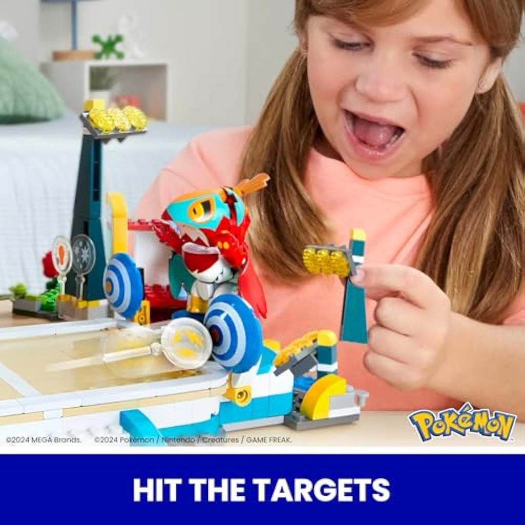 MEGA Pokémon Training Stadium Building Set with 5 Figures - 1101 Pieces