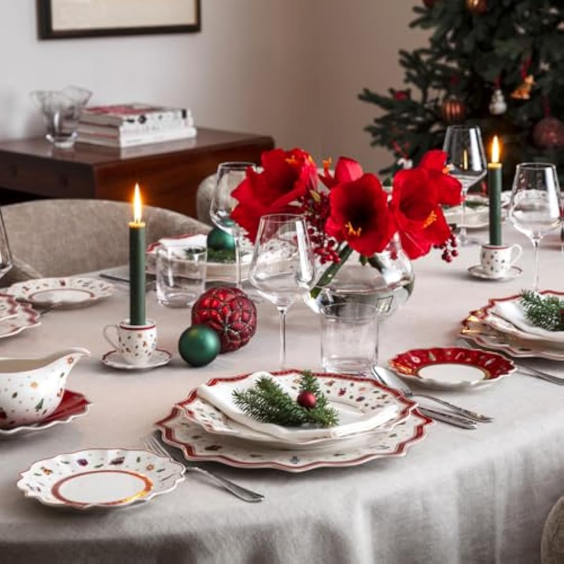 Villeroy & Boch Toy's Delight Red Ceramic Bread and Butter Plate