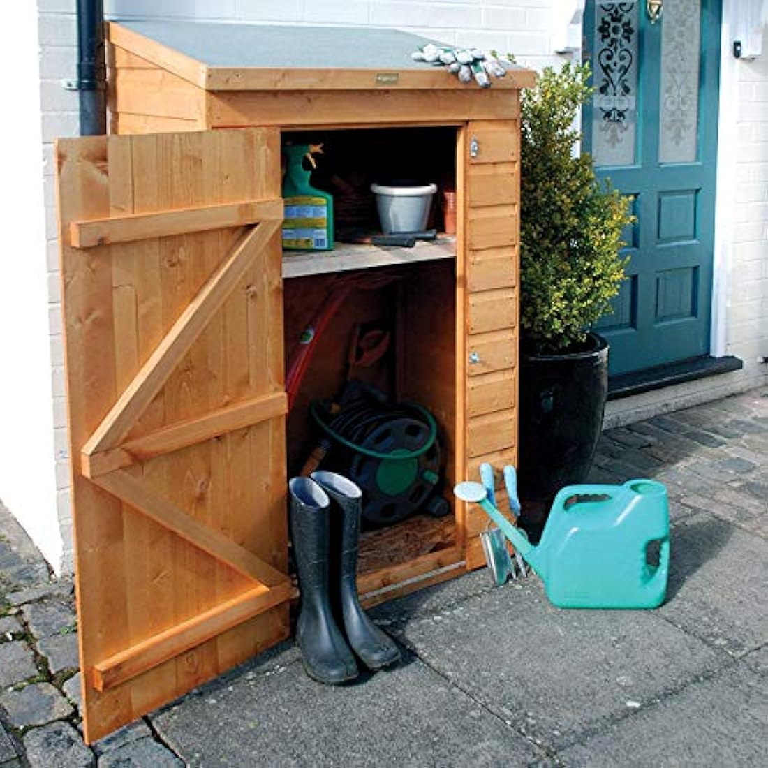 Mini Wooden Garden Storage Shed with Shiplap Cladding
