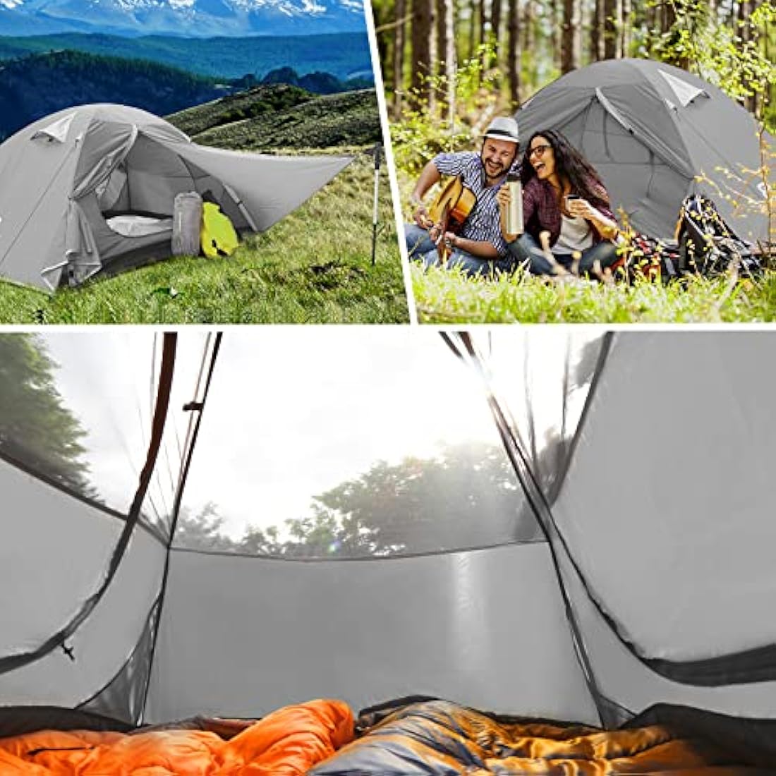 Bessport 2-Person Ultralight Backpacking Tent | Waterproof Dome Tent