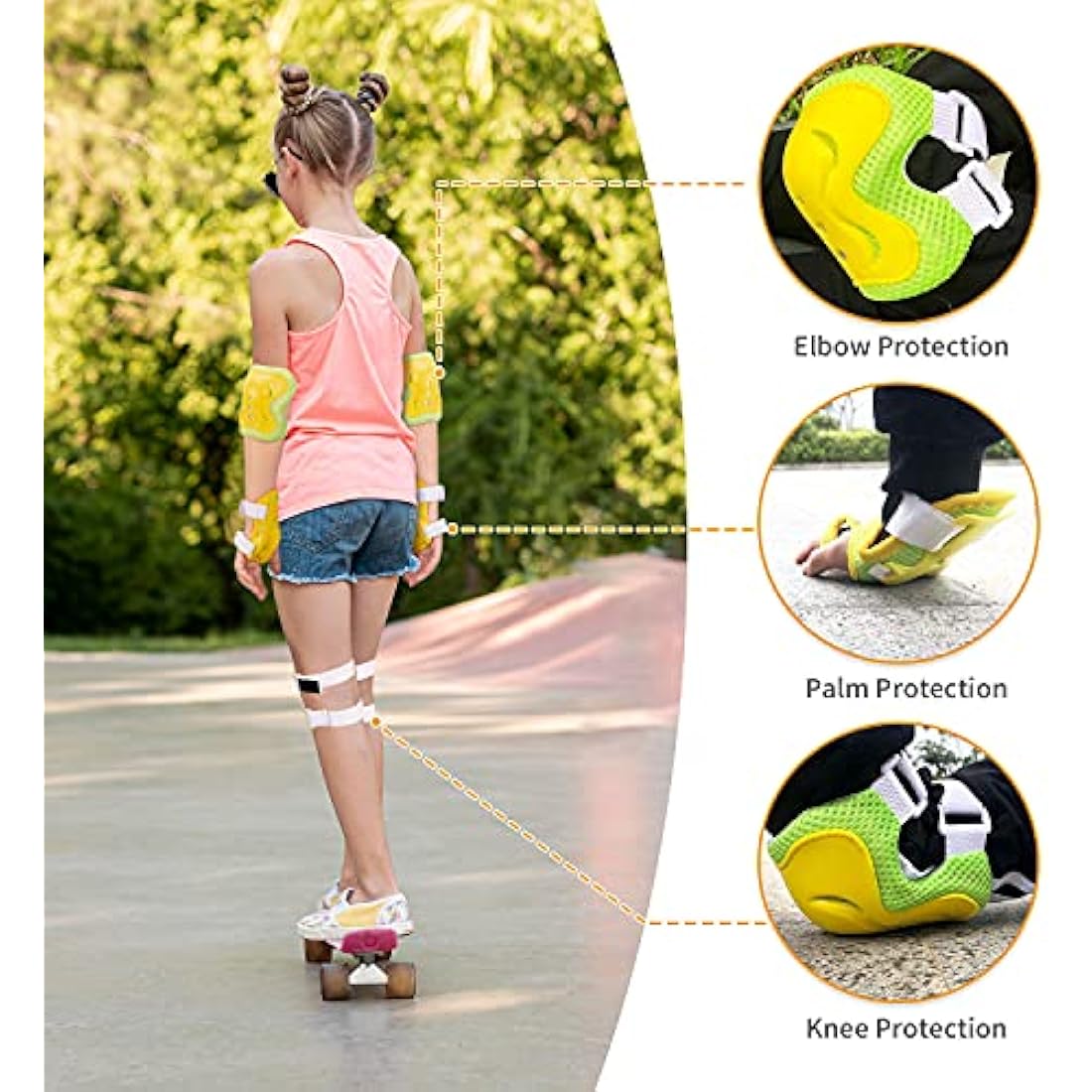 Kids Protective Gear Set – Knee Elbow Pads & Wrist Guards