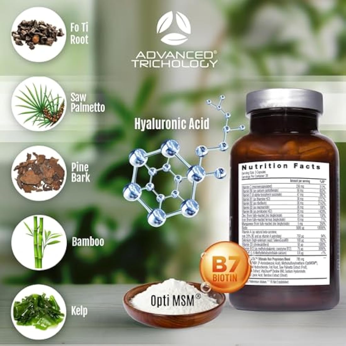 Advanced Trichology FoliGROWTH Hair Growth Supplement - 120 Capsules
