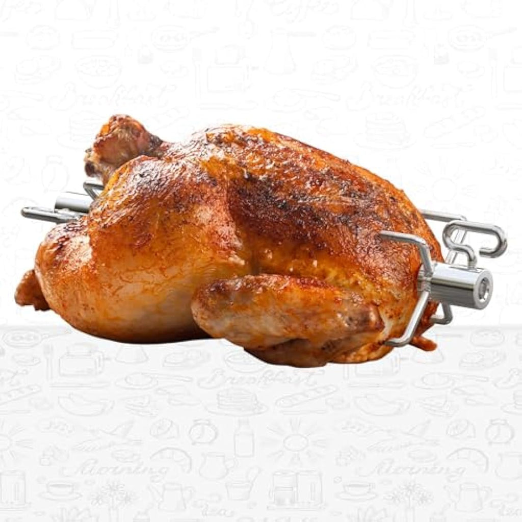 Onlyfire Rotisserie Skewer Forks for 8x8mm Square Spit Rods - 2 Pack