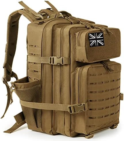 Military Tactical Backpack – Molle Hiking Rucksack 45L