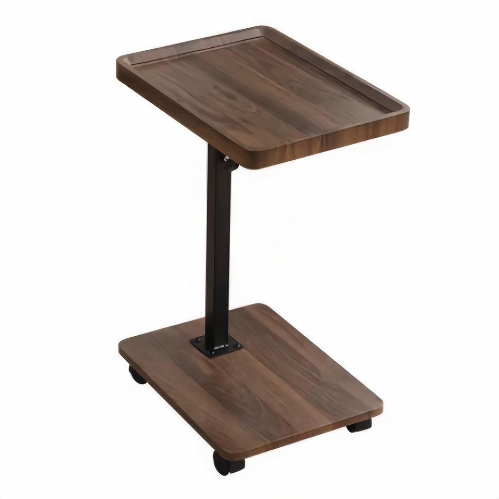 HaoXiao Futrue Adjustable Side Table Height Mobile Wooden Bed Side Tables 360° Rotate,Easy To Use Perfect for Relaxing Sofa Table