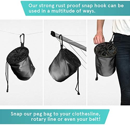 Smith’s® Waterproof Peg Bags – Durable Clothespin Holder by Jolof Store