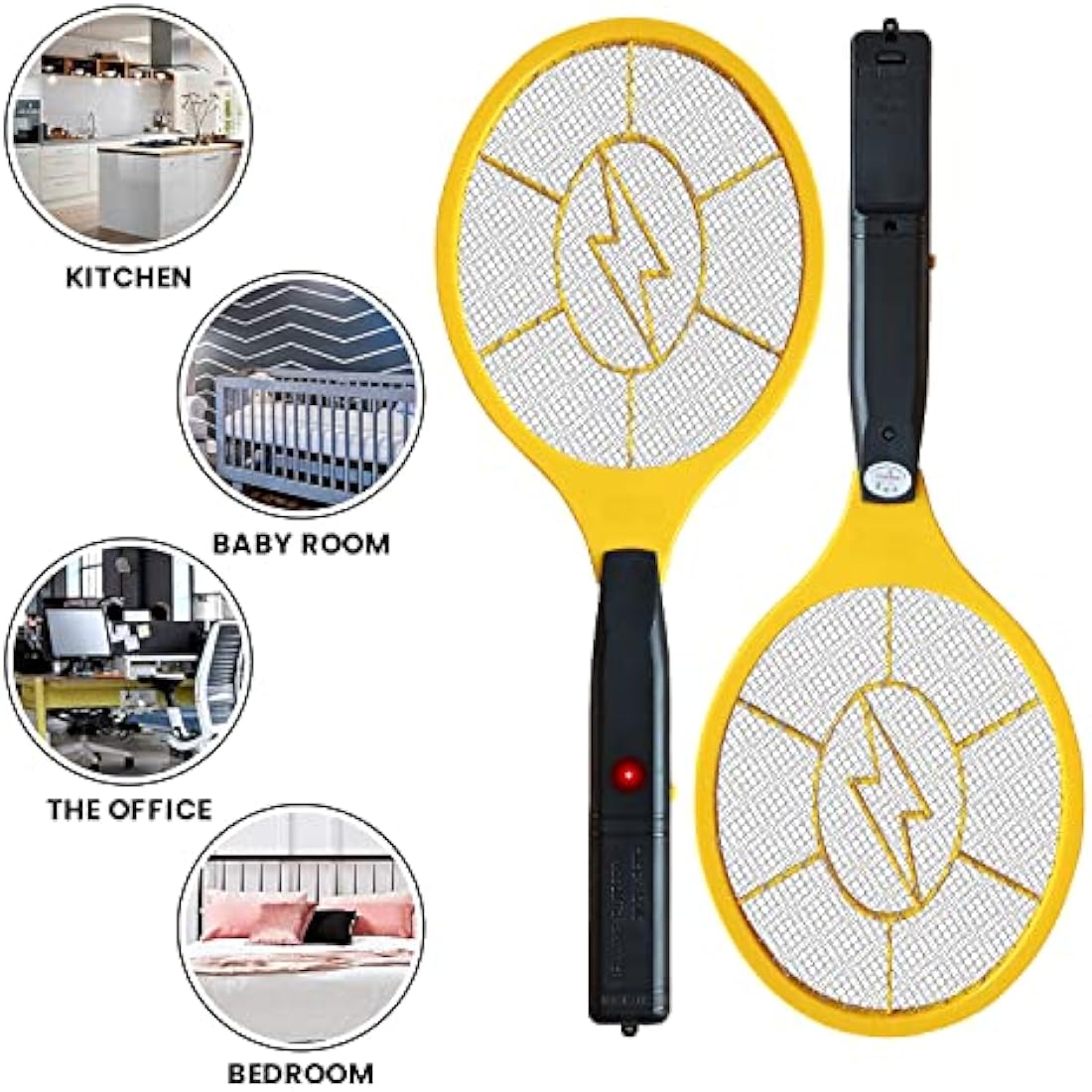 Electric Fly Swatter – Battery Operated Bug Zapper Racket