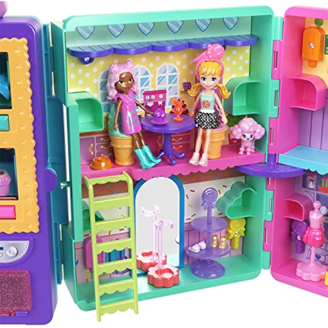 Polly Pocket Candy Style Fashion Drop Vending Machine Playset