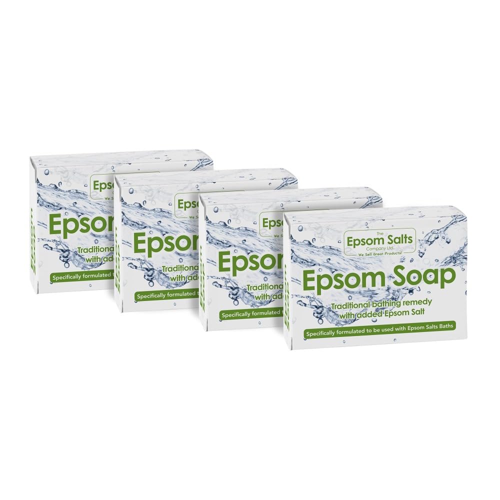 Epsom Salt Soap Bars – Exfoliating & Moisturizing (4 Pack)