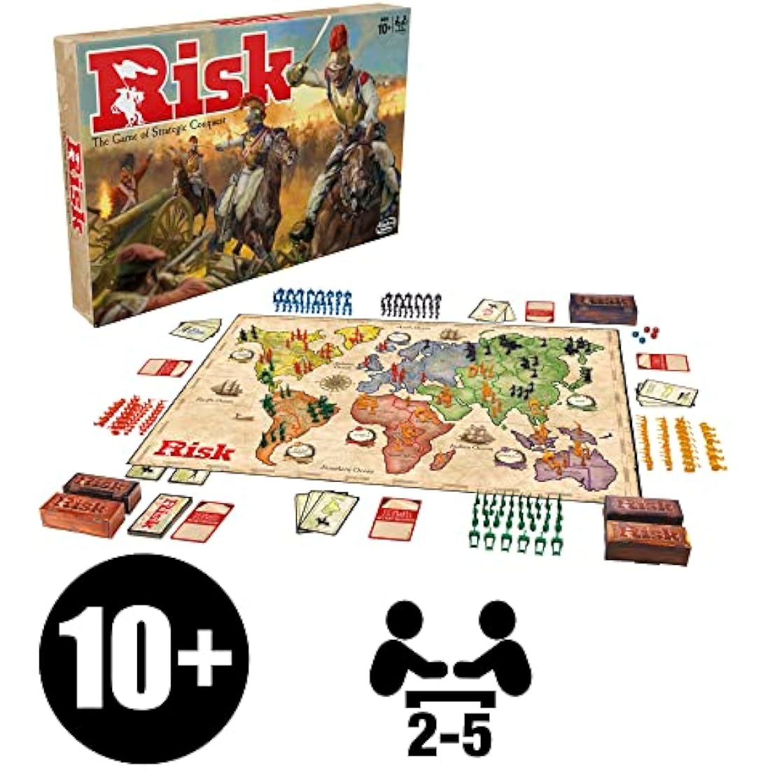 Hasbro Risk Jeu de Société de Stratégie et Conquête – Version Française