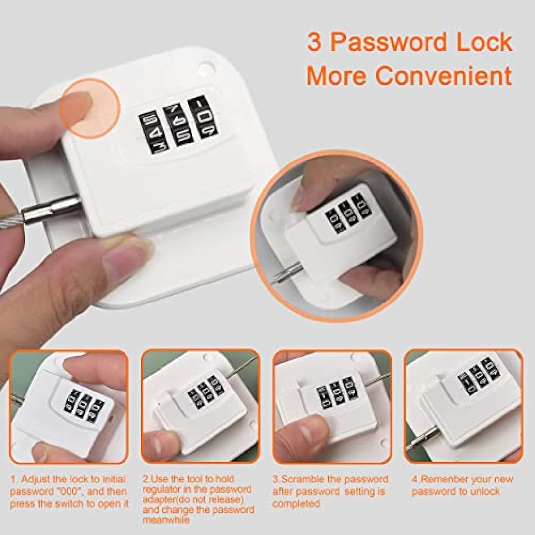 Evilsoul Password Fridge Lock – 2PCS Child Safety Refrigerator Locks