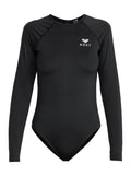 Roxy Women's Essentials UPF 50 One-Piece Rashguard Swimsuit - Black