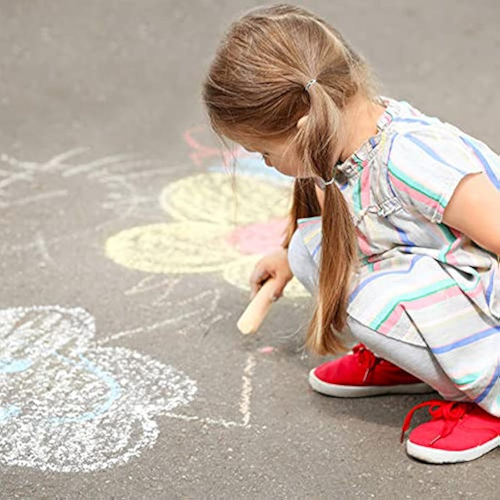 Jolof Store Jumbo Sidewalk Chalk for Kids – 28 Pack 14 Colors Set
