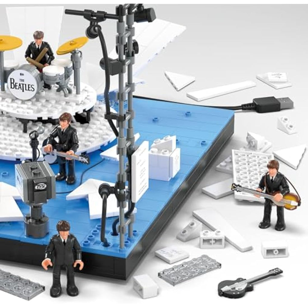 MEGA The Beatles Ed Sullivan Stage Building Set with LED Lights - 681 Pcs