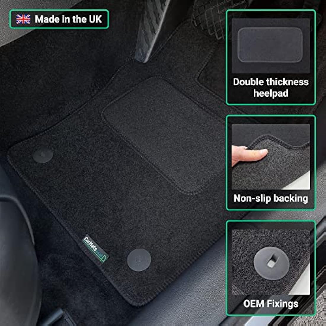 Hyundai Tucson 2021+ Carpet Car Mats | Tailored 4pc Set