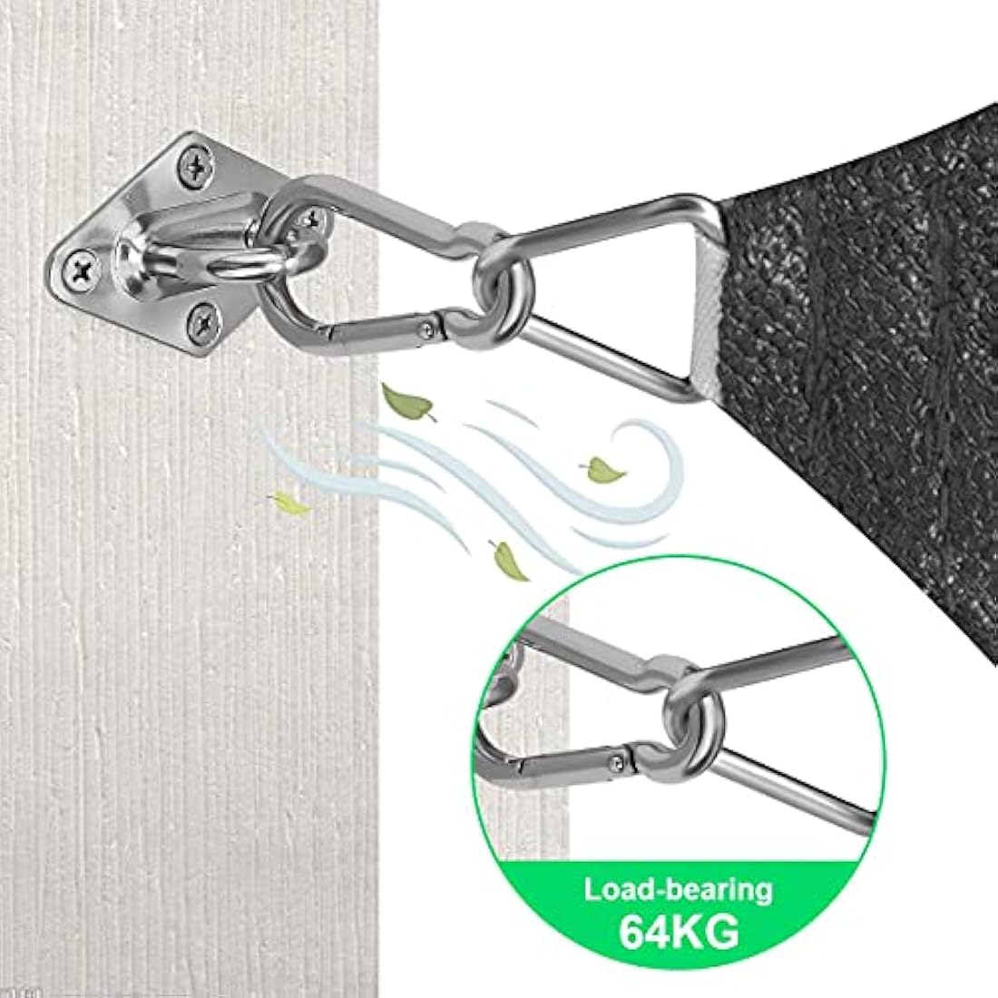 Sun Shade Sail Hardware Kit – M6 304 Stainless Steel Set