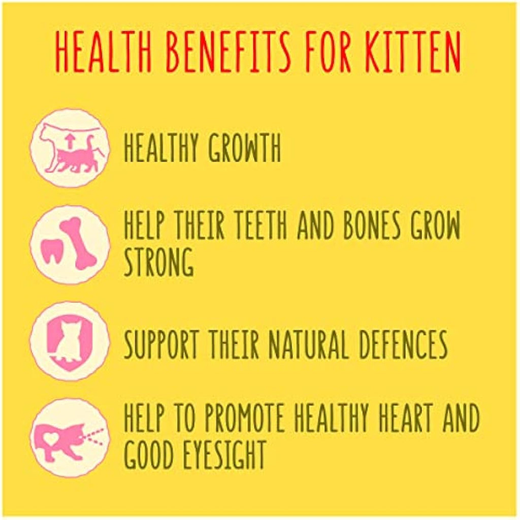 Go-Cat Kitten Dry Cat Food - Chicken, Turkey & Milk - 2kg (Pack of 4)