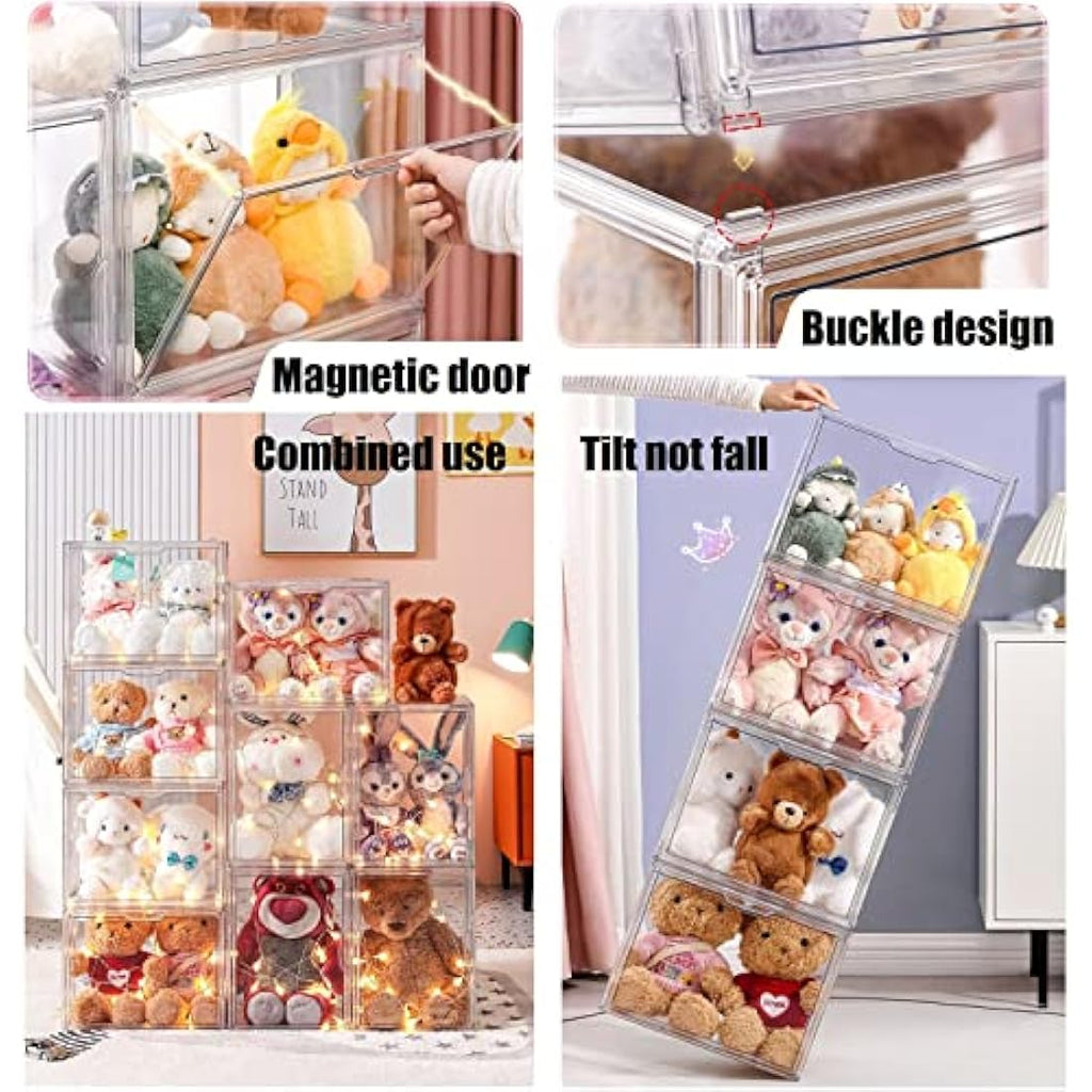 Siyecioa Acrylic Display Case – Stackable Clear Box for Collectibles