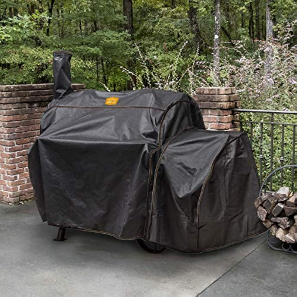 Oklahoma Joe’s Highland Offset Smoker Cover – Heavy-Duty Weather Resistant