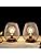 TRIROCKS Set of 4 Battery Operated Table Lamps | Vintage Metal Lanterns
