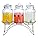 Del Sol Triple Glass Beverage Dispenser with Stand – 12L