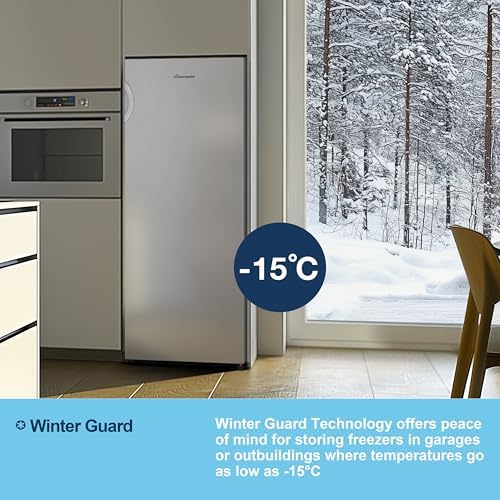 Fridgemaster MTZ55153E Upright Freezer – 165L Freestanding in White