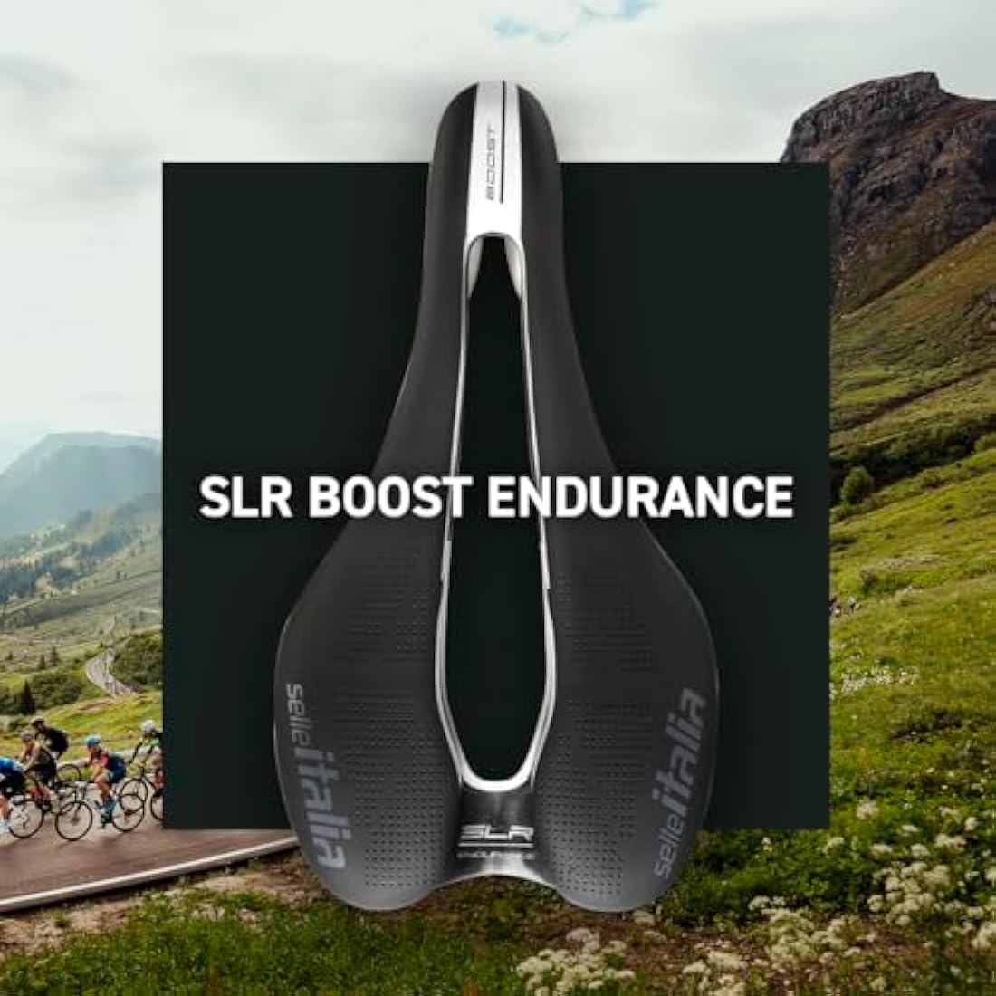 Selle Italia SLR Boost Endurance Superflow Road Bike Saddle | TI 316 Rail