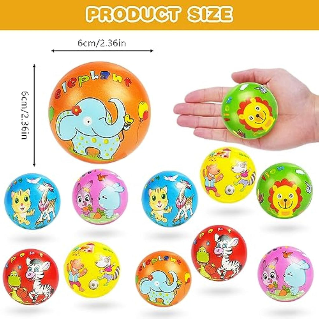 Animal Squeeze Stress Balls - 12pc Sensory Fidget Toys