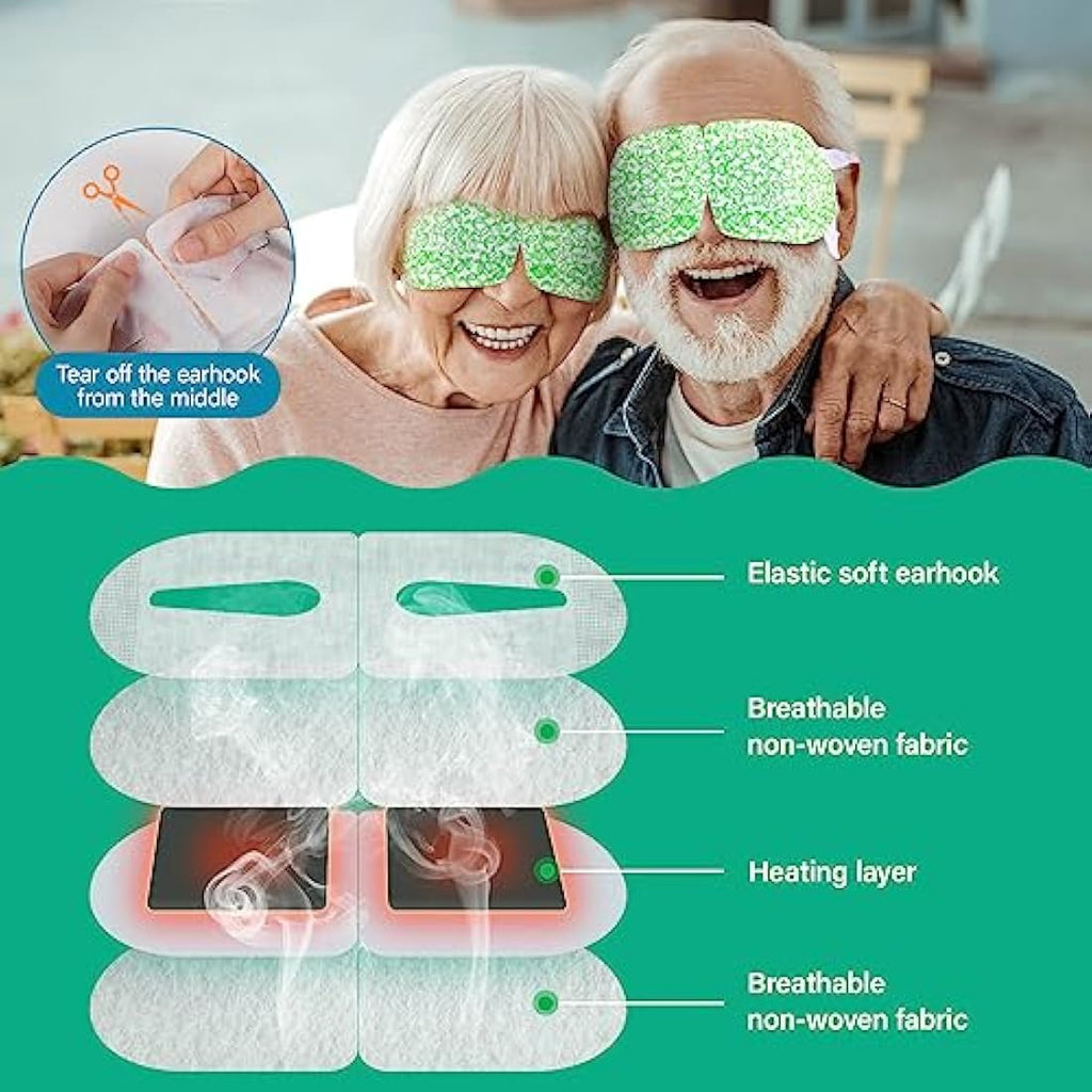 ProCIV Steam Eye Mask - 16 Pack Self-Heating Moist Hot Compress for Dry Eyes