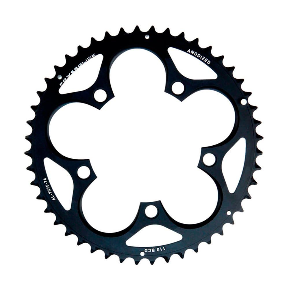 SRAM Road Chainring – 50T 110mm BCD 5-Bolt Aluminum PowerGlide Black