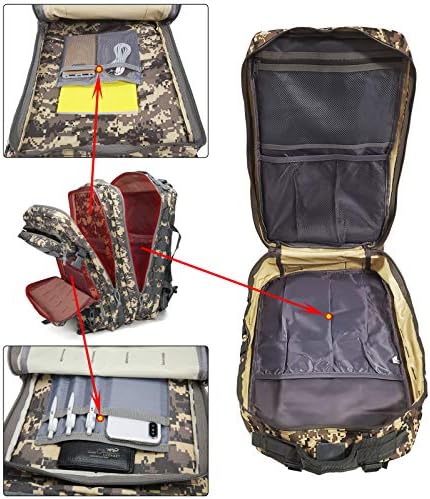 Doshwin 40L Military Tactical Backpack | Molle Camo Hiking Rucksack