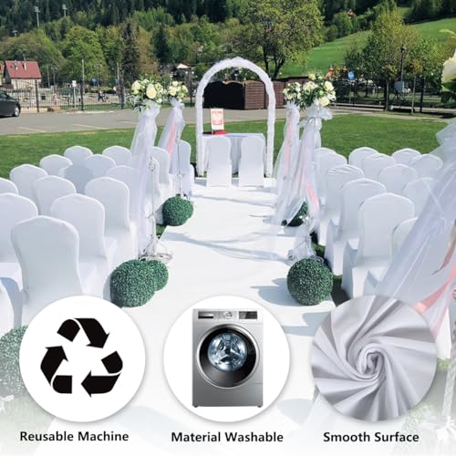 Kapwall 12-Pack Black Spandex Chair Covers for Wedding and Banquet