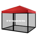 PCAFRS Mosquito Net for 10x10 Gazebo – Zippered Mesh Canopy Screen Wall