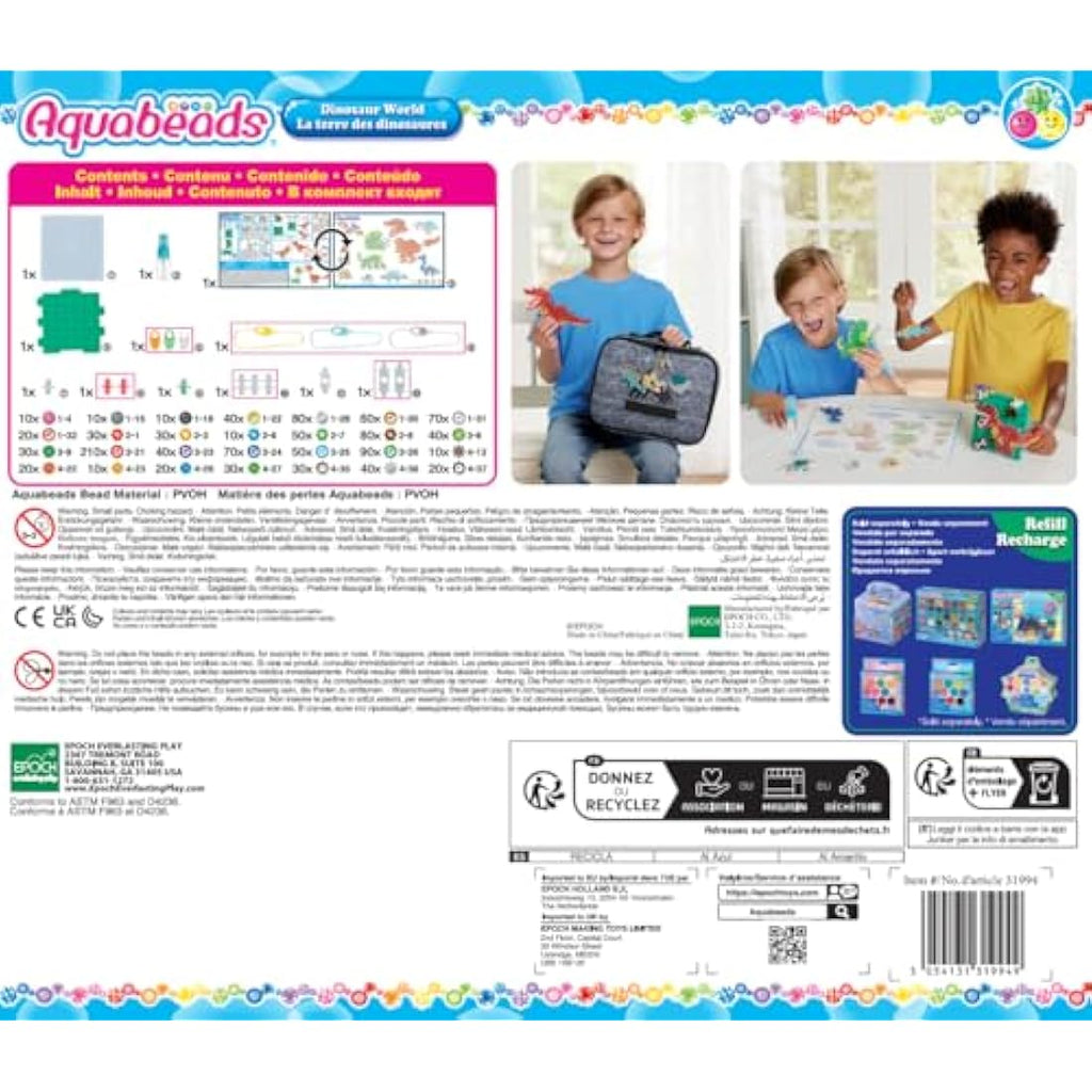 Aquabeads Dinosaur World Art and Craft Bead Kit for Kids –