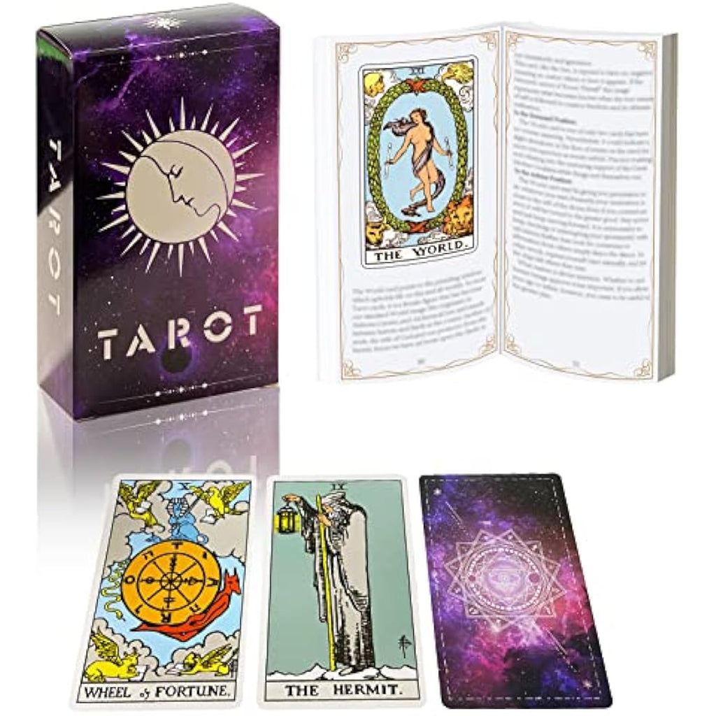 IXIGER Classic Tarot Cards Deck with Guidebook - 78 Card Beginner Set