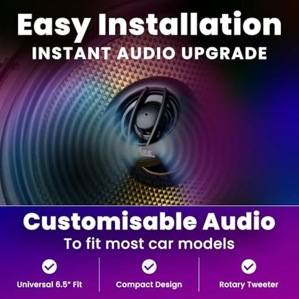 In Phase XTC17.2 6.5 Inch 250W Car Speakers - Glass Fibre Woven Cone