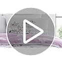 Catherine Lansfield Scatter Butterfly Double Duvet Set | Heather Cotton