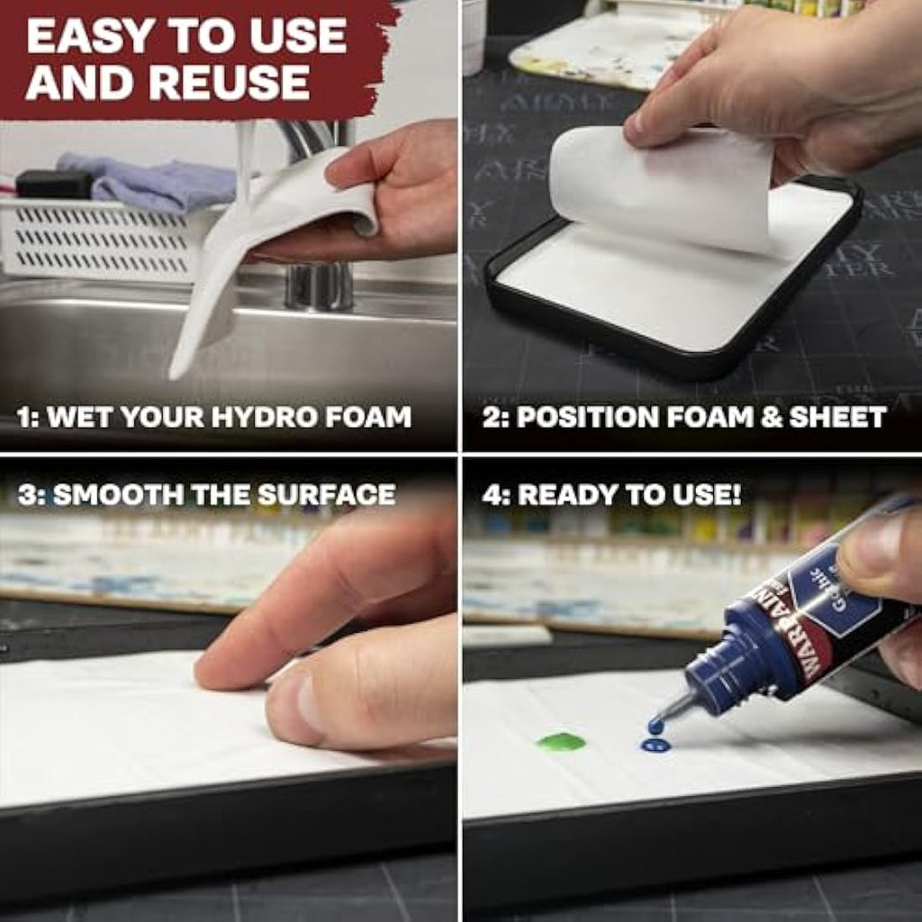 The Army Painter Wet Palette Bundle for Miniatures - 100 Sheets & 4 Sponges