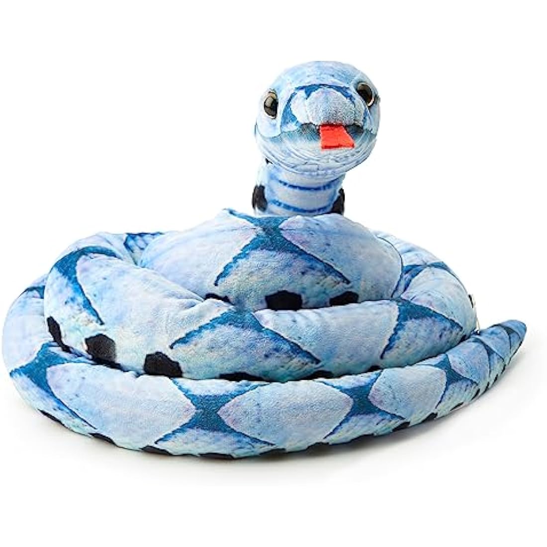 Zappi Co Blue Beauty Snake Plush Toy – 180cm Realistic Stuffed Animal