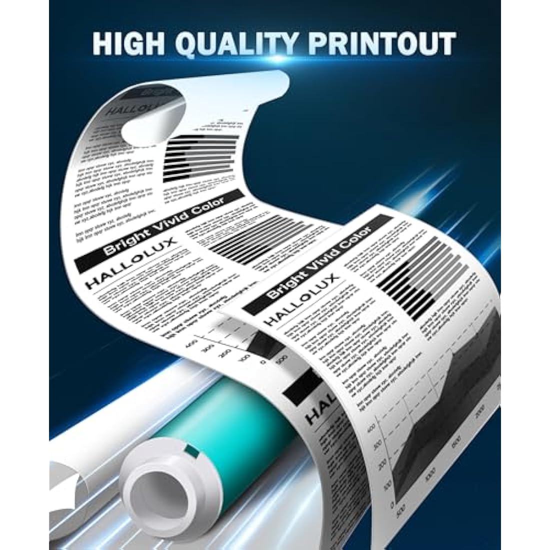 HALLOLUX PG-575XL CL-576XL Ink Cartridges for Canon PIXMA TS3550i