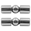Tiardey Stainless Steel Adjustable Curtain Rod Corner Connector, 2-Pack