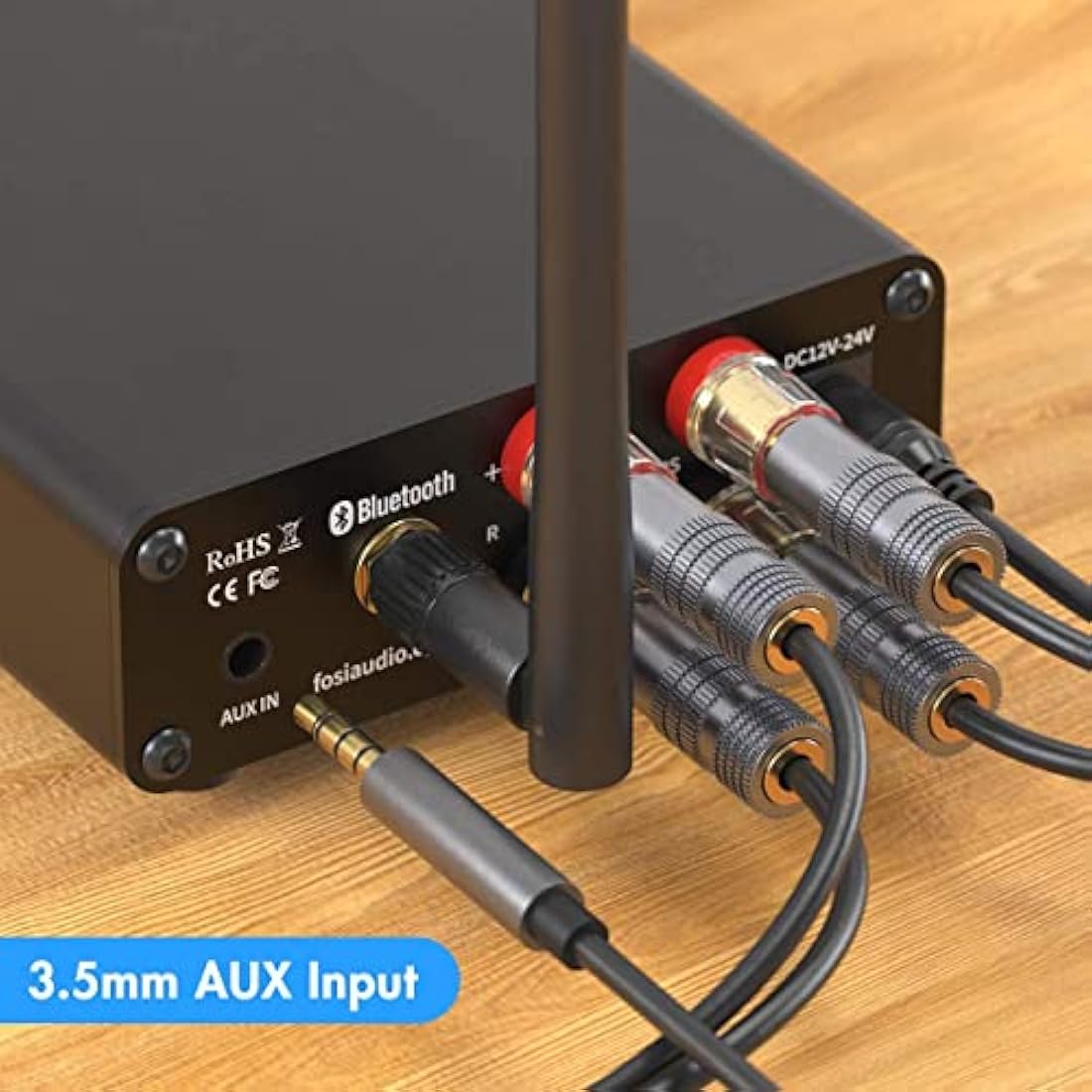 Fosi Audio BT10A Bluetooth 5.0 Mini Stereo Amplifier | 50W x 2 Hi-Fi Amp