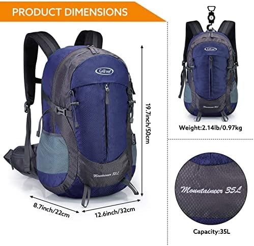 G4Free 35L Waterproof Hiking Backpack | Outdoor Trekking Daypack