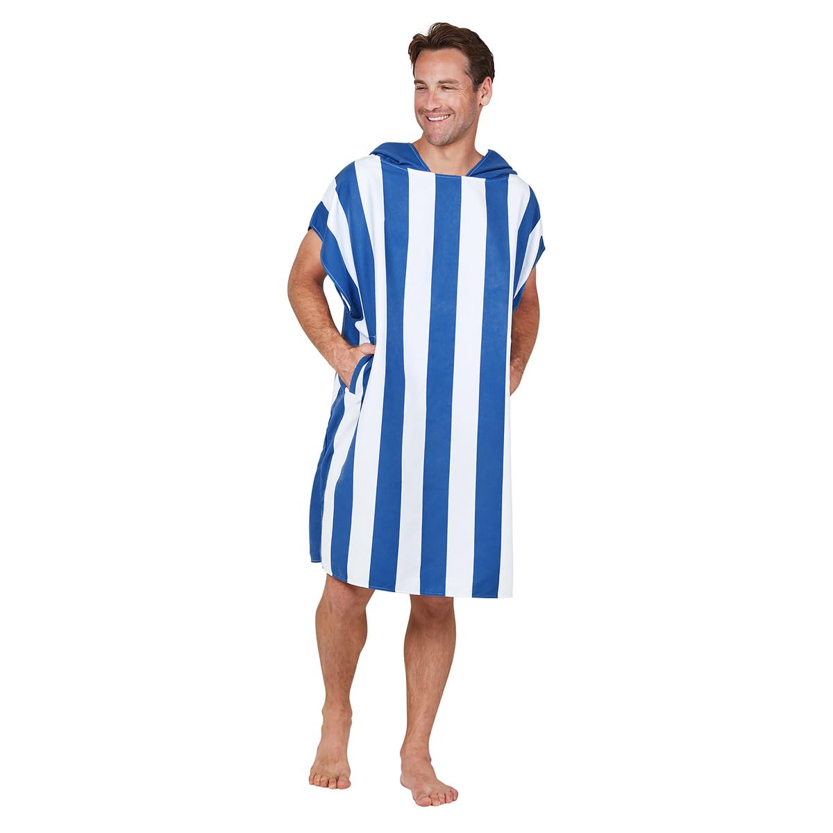 Dock & Bay Adult Beach Poncho | Quick Dry Hooded Changing Robe - Medium