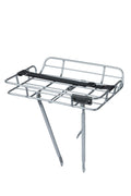 Basil Portland Front Carrier – Aluminum Bicycle Rack with Tan Belt