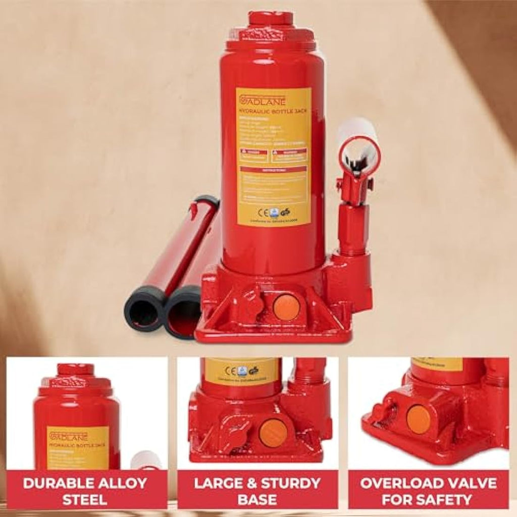 GADLANE 2 Tonne Hydraulic Bottle Jack - Alloy Steel for Cars & Vans