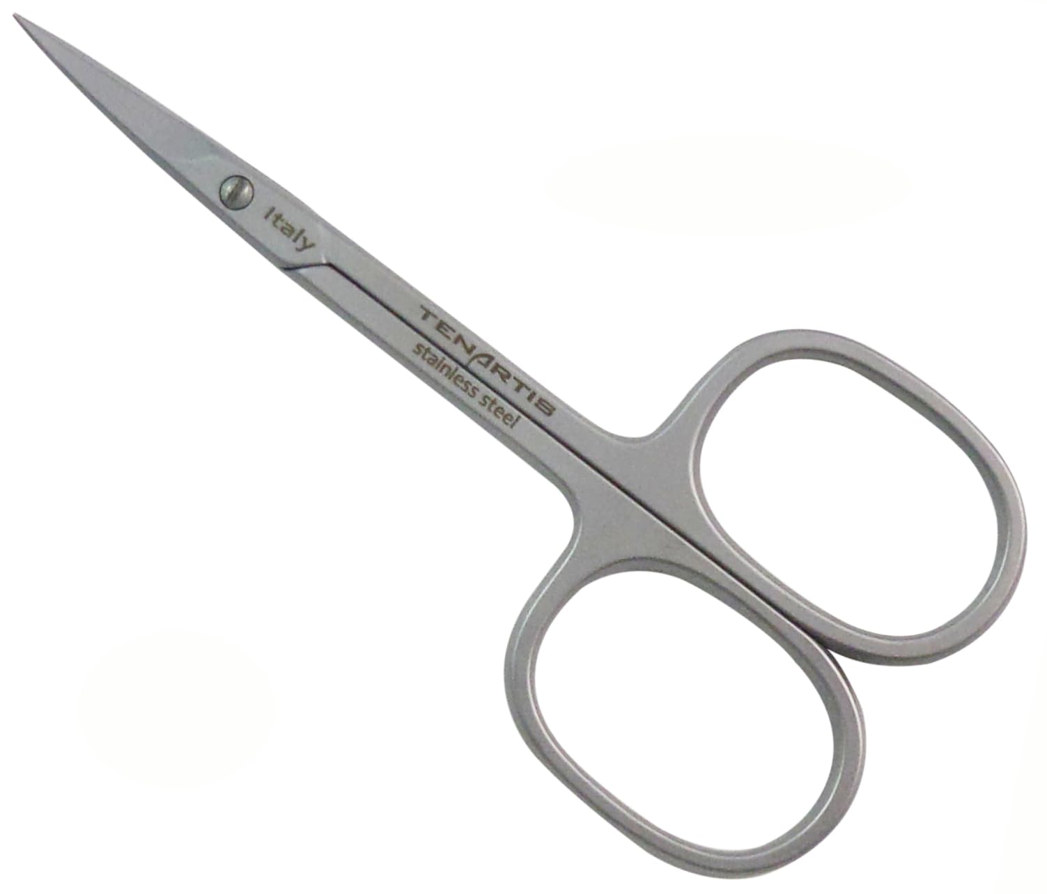 Tenartis Stainless Steel Cuticle Scissors – Curved Blades, Made in Italy