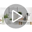 T4U Plastic Plant Pots with Saucers - 6-Pack Modern Indoor Planters, 16CM