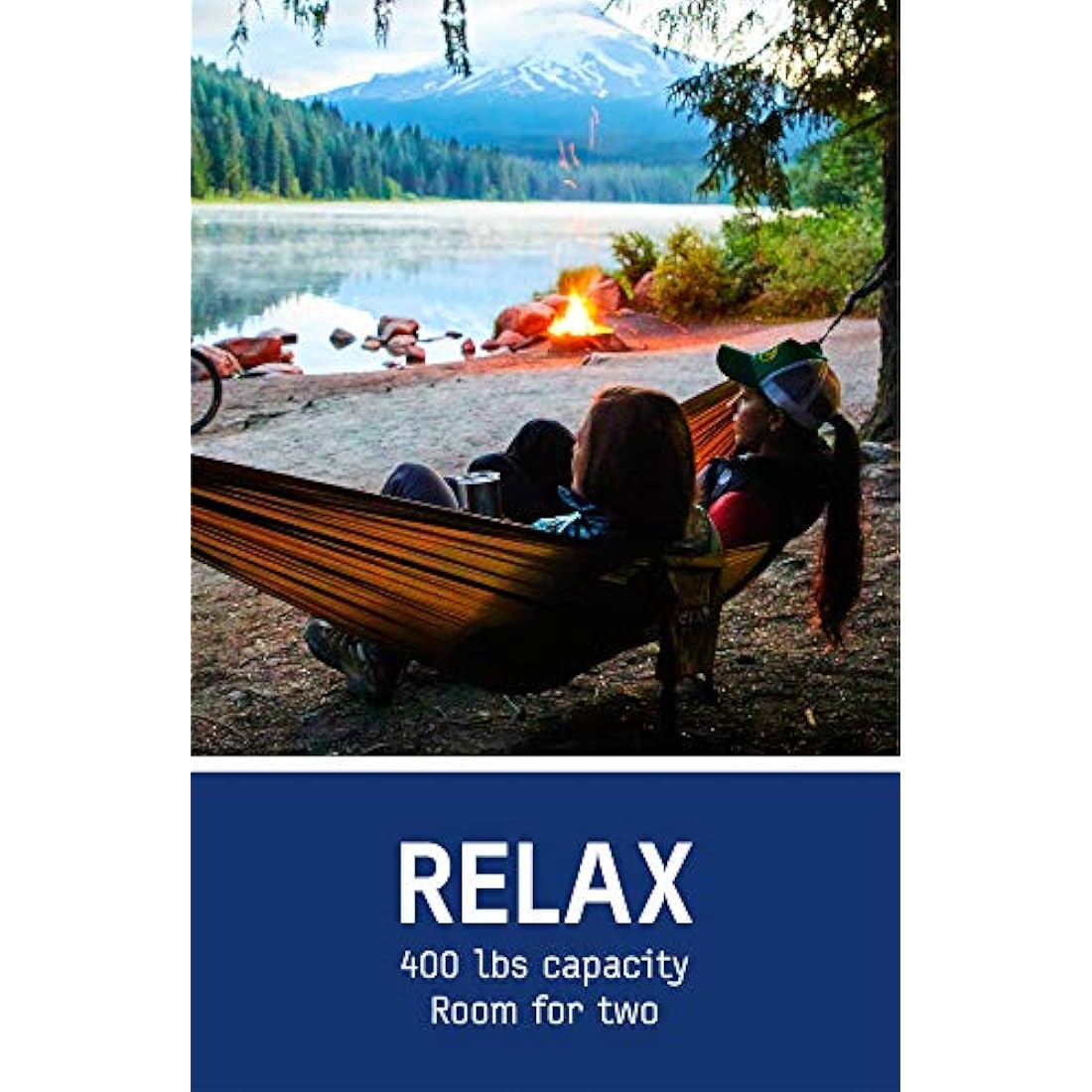 ENO SingleNest Hammock – Navy/Royal Breathable Nylon Camping Gear